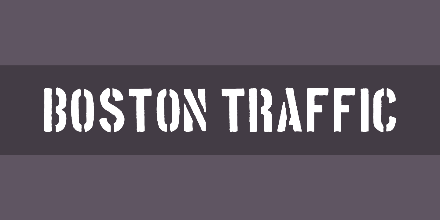 Шрифт Boston Traffic